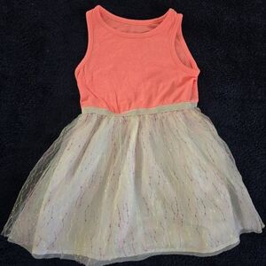 Cat & Jack Vibrant Coral Dress